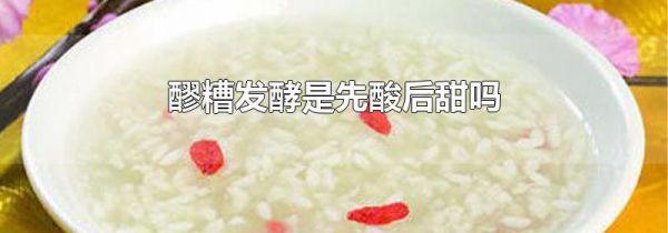 醪糟发酵是先酸后甜吗