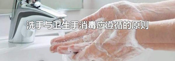 洗手与卫生手消毒应遵循的原则