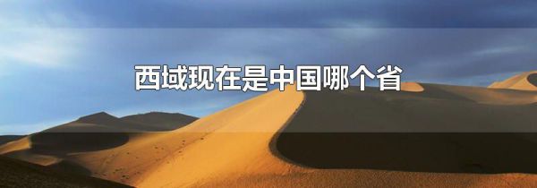 西域现在是中国哪个省