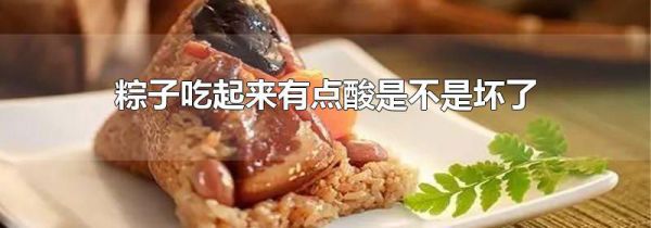粽子吃起来有点酸是不是坏了