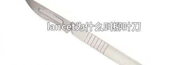 lancet为什么叫柳叶刀