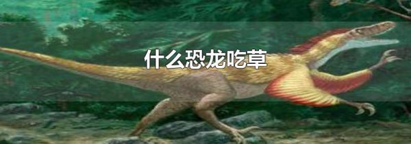 什么恐龙吃草