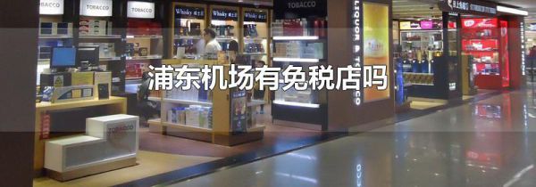 浦东机场有免税店吗