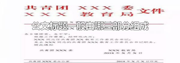 公文标题一般由哪三部分组成