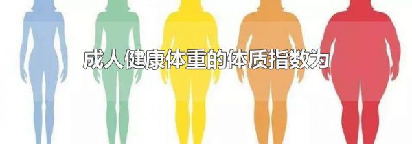 成人健康体重的体质指数为