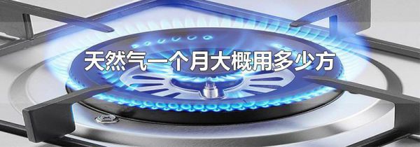 天然气一个月大概用多少方