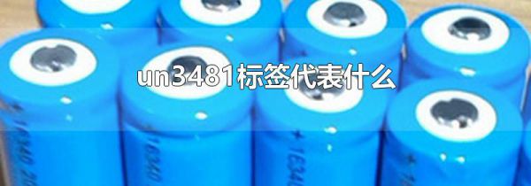 un3481标签代表什么