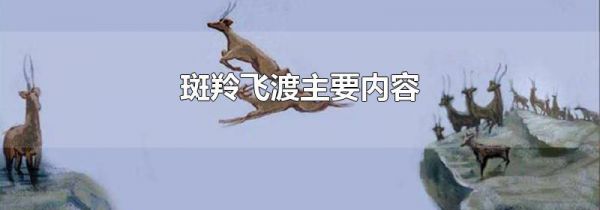 斑羚飞渡主要内容