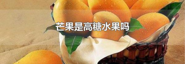 芒果是高糖水果吗