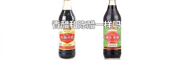 香醋和陈醋一样吗