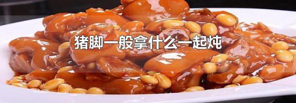 猪脚一般拿什么一起炖