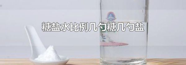 糖盐水比例几勺糖几勺盐