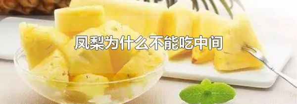 凤梨为什么不能吃中间
