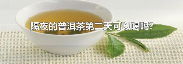 隔夜的普洱茶第二天可以喝吗?