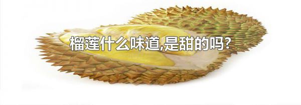 榴莲什么味道,是甜的吗?