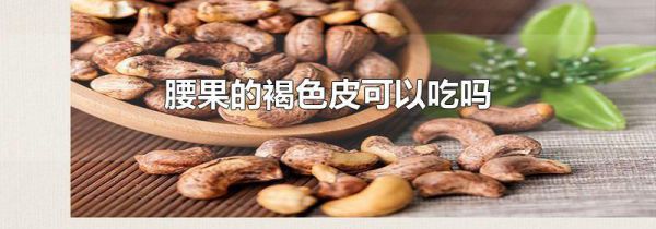 腰果的褐色皮可以吃吗