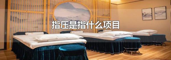 指压是指什么项目