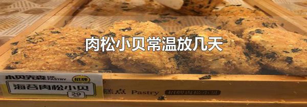 肉松小贝常温放几天