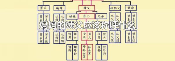 妈妈的姨父应该称呼什么