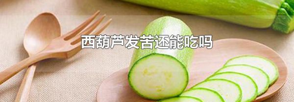 西葫芦发苦还能吃吗