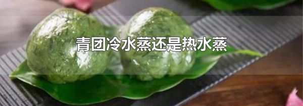 青团冷水蒸还是热水蒸