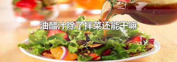 油醋汁除了拌菜还能干嘛