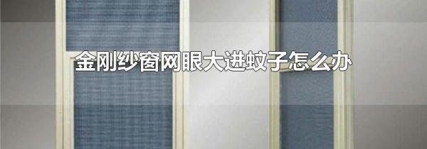 金刚纱窗网眼大进蚊子怎么办