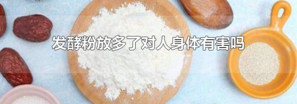 发酵粉放多了对人身体有害吗
