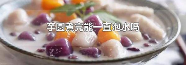 芋圆煮完能一直泡水吗
