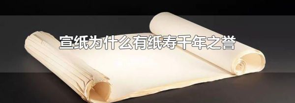 宣纸为什么有纸寿千年之誉