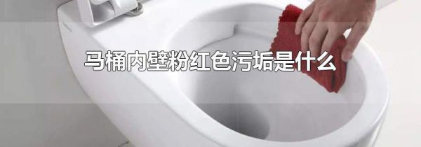 马桶内壁粉红色污垢是什么