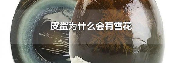 皮蛋为什么会有雪花