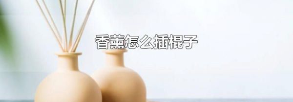 香薰怎么插棍子