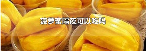 菠萝蜜隔夜可以吃吗