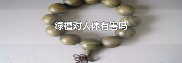 绿檀对人体有害吗
