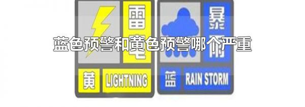 蓝色预警和黄色预警哪个严重