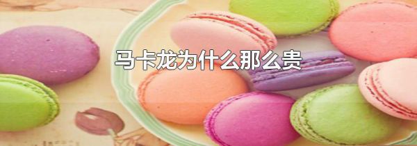 马卡龙为什么那么贵