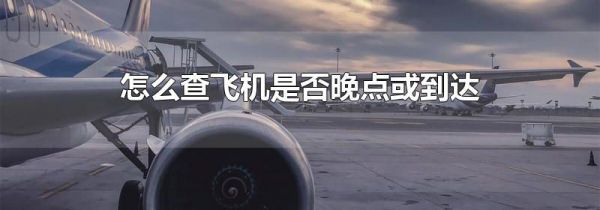 怎么查飞机是否晚点或到达
