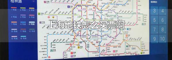 上海地铁怎么买票啊