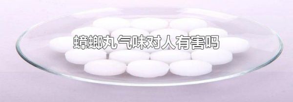 蟑螂丸气味对人有害吗