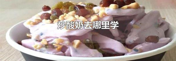 炒酸奶去哪里学