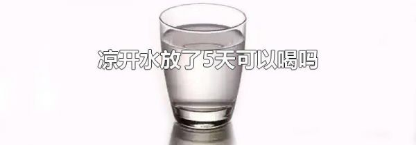 凉开水放了5天可以喝吗