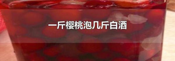 一斤樱桃泡几斤白酒