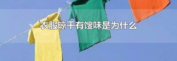衣服晾干有馊味是为什么