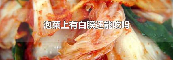 泡菜上有白膜还能吃吗