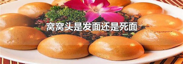 窝窝头是发面还是死面