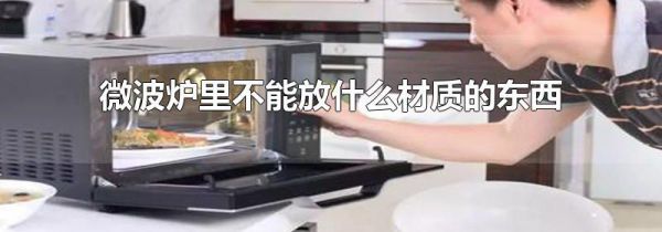 微波炉里不能放什么材质的东西