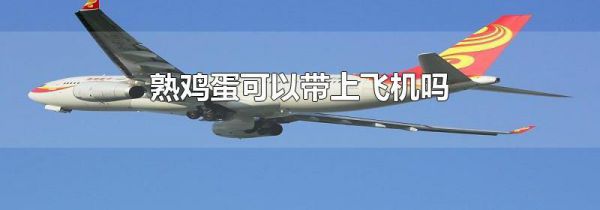 熟鸡蛋可以带上飞机吗