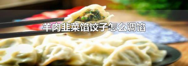 羊肉韭菜馅饺子怎么调馅
