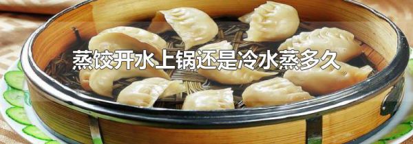 蒸饺开水上锅还是冷水蒸多久